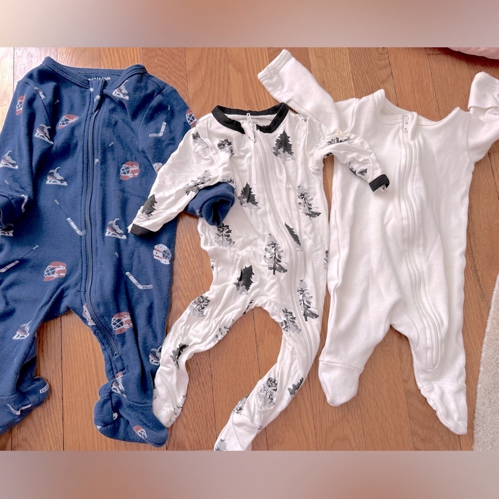 Kyte Baby, Petit Lem, owivia brand 3 organic boy sleepers